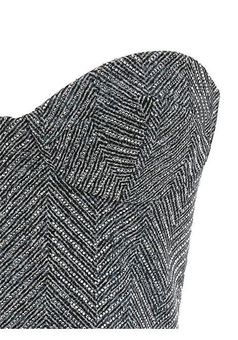 Grey jersey bodice with crystals Ermanno scervino - women ERMANNO SCERVINO | D472L334CTZBWS4706